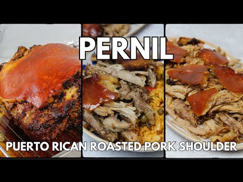 Pernil - Puerto Rican Slow Roasted Pork Shoulder (the crispiest skin & most tender meat)