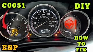 Mazda DIY C0051 Steering Position Sensor Reset | How To Fix