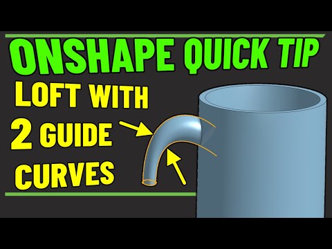 Using GUIDE CURVES to help shape a LOFT