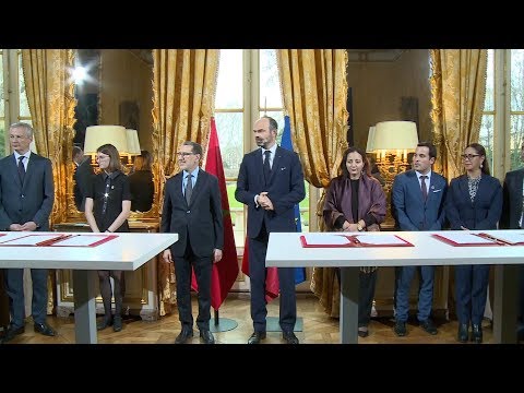 التوقيع على عدة اتفاقيات للتعاون الثنائي بين المغرب وفرنسا