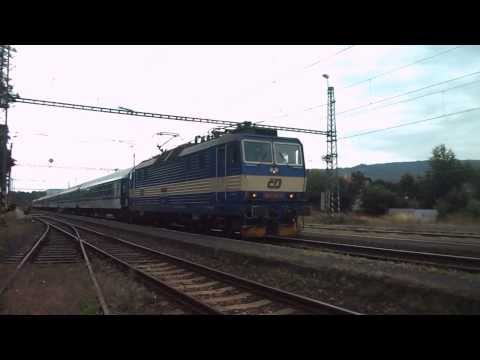 Odjezd vlaku R 606 Ohře (ČD 363.130, zpoždění 11 min) - Klášterec nad Ohří, 11. 7. 2013