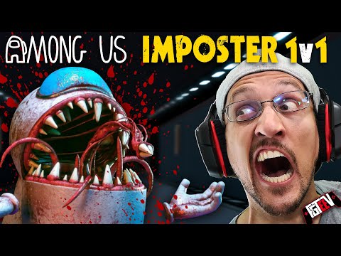 AMONG US but it's TERRIFYING! 1v1 Imposter vs Crewmate Game (FGTeeV Plays IMPOSTER HIDE)