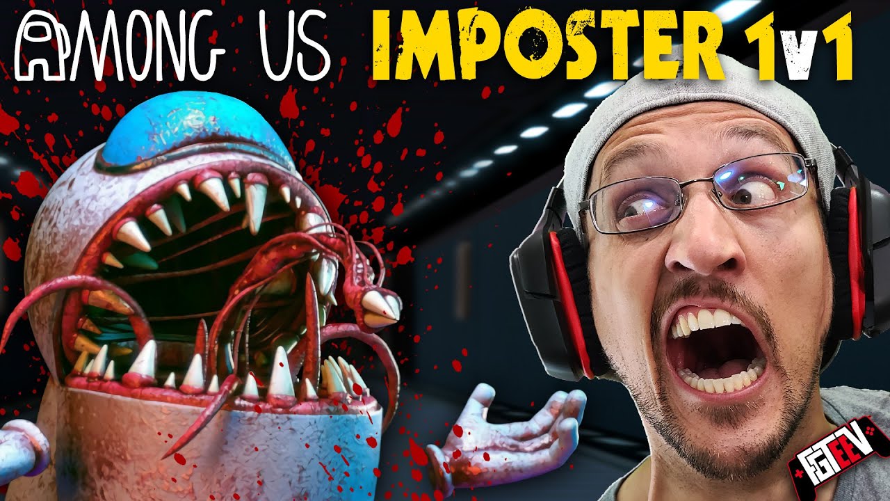 AMONG US but it's TERRIFYING! 1v1 Imposter vs Crewmate Game (FGTeeV Plays IMPOSTER HIDE)