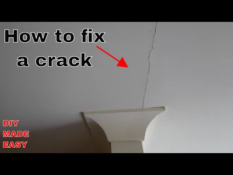 How to fix a crack in a wall or ceiling - DIY