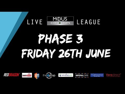 The MODUS ICONS OF DARTS LIVE LEAGUE - FRIDAY 26TH JUNE