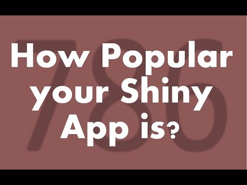 R Shiny Tutorial | How popular your shiny app | Creating a counter to know user visit