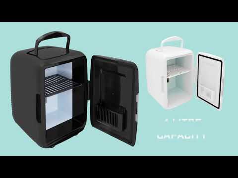 Global Gizmos 4Litre Mini Fridge for Snacks, Drinks & Beauty Products