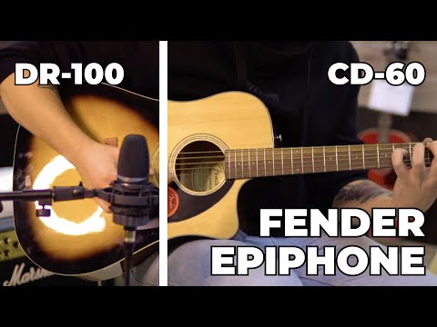 Fender CD-60 vs Epiphone DR-100 – Soundcheck