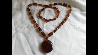 Náhrdelník z myanmarského jantaru PB-41