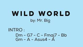 WILD WORLD (Mr. Big remastered version) - Lyrics with Chords