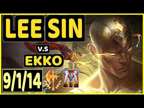 TYNX (LEE SIN) vs EKKO - 9/1/14 KDA JUNGLE GAMEPLAY - EUW Ranked GRANDMASTER