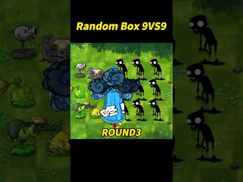 PVZ 1 Fusion Challenge! 9 Plant Boxes vs 9 Zombie Boxes#pvz #plantsvszombies #pvzchallenge