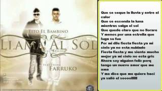 Llama al Sol Remix   Tito El Bambino Ft Farruko 2011 (Con Letra)