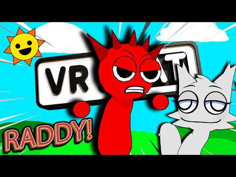 RADDY CHASES EVERYONE DOWN IN VRCHAT  - Funny Moments (incredibox sprunki)
