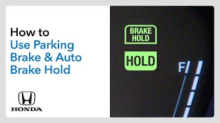 How to Use Electric Parking Brake & Auto Brake Hold