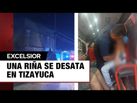 Riña campal termina con tres heridos en Tizayuca, Hidalgo