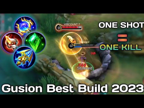 Gusion Best Build 2023 || One Shot One Kill || Gusion Gameplay -Mlbb