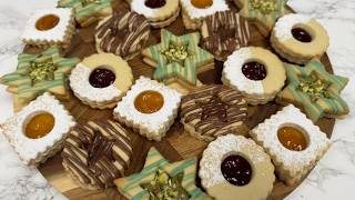 One Dough, 4 Assortments of Crumbly Shortbread  Cookies | Easy recipe!
