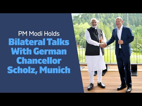 PM Modi Holds Bilateral Talks With German Chancellor Scholz, Munich l PMO
