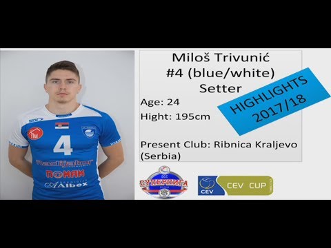 Milos Trivunic - Volleyball Setter - Highlights 2018
