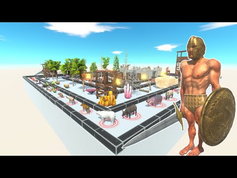 Achilles Death Ramp vs All unit of ARBS Animal Revolt Battle Simulator