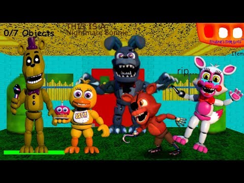 Fredbear's Basics In FNaF World And Battles - Baldi's Basics Mod