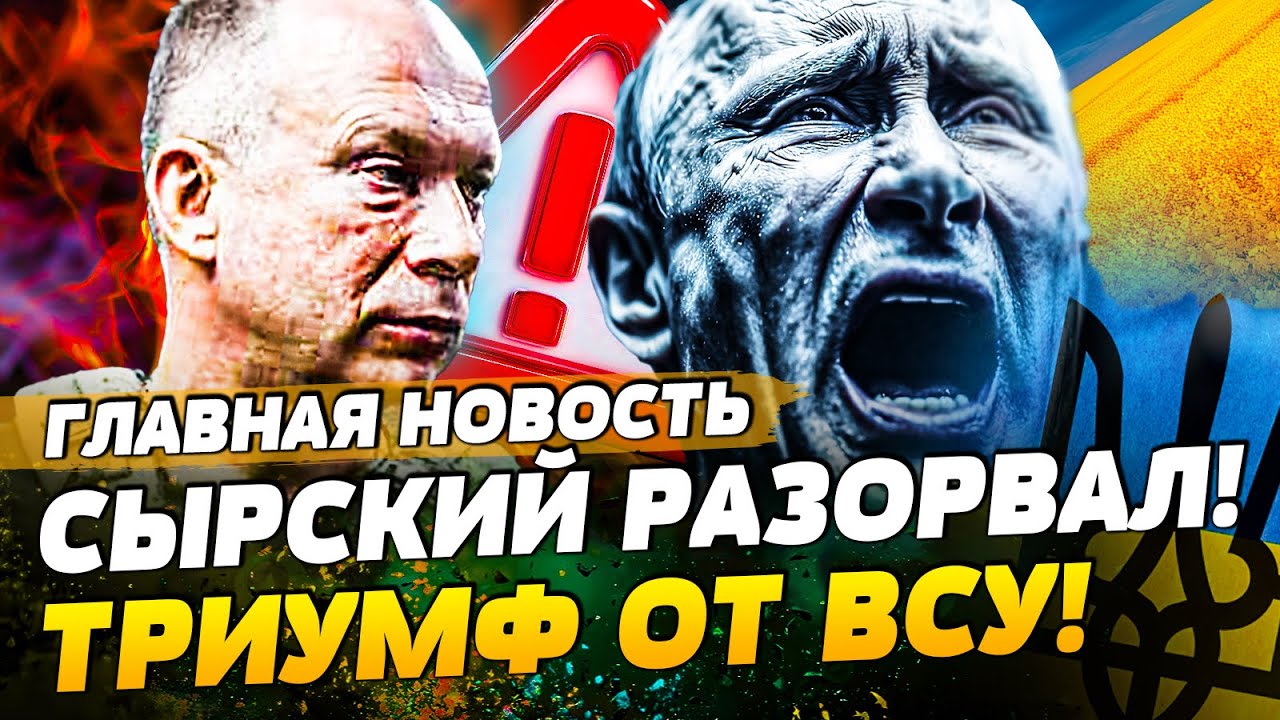 🔥МИНУТУ НАЗАД! СЫРСКИЙ ГРОМКО ЗАЯВИЛ! УСПЕХ УКРАИНЫ! РФ БРОСАЕТ ВОЙСКА: ПОГР