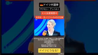 ドイツ州選挙投票開票中・反移民、反イスラムの右派政党どうなる!? #shorts #ドイツ #移民政策
