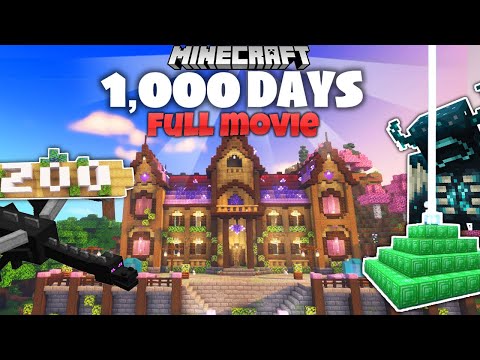 1,000 Days in Minecraft [FULL MOVIE] Let’s Play Survival Hard Mode