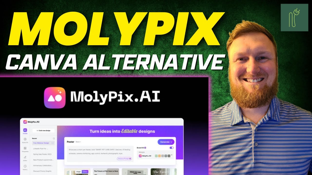 MolyPix.ai Can REPLACE Canva - NEW AI Design Tool (HONEST Review)