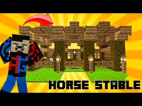 EPIC Horse Stable Build in Minecraft Survival!