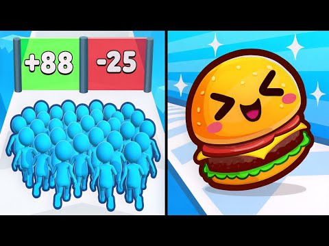 Food Run vs Count Master Max Levels 🔥 Unlocked Speedrun Gameplay