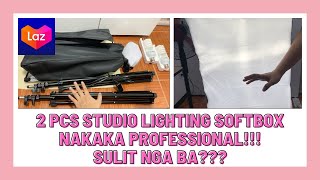 LAZADA 2PCS STUDIO LIGHTING SOFTBOX 50cm x 70cm NAKAKATULONG MAPAGANDA QUALITY NG VIDEOS AT PICTURES