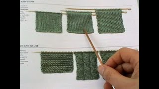 Come regolare la tensione (il numero di maglie) in un lavoro ai ferri e adattarla al modello.