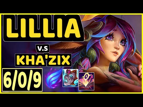 BONO (LILLIA) vs KHA'ZIX - 6/0/9 KDA JUNGLE CHALLENGER GAMEPLAY - KR