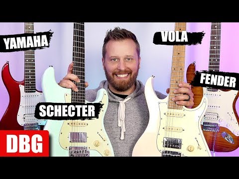The Ultimate HSS "STRAT" Comparison! - Fender, Yamaha, Schecter, and Vola!