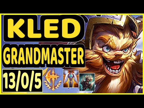 ARMUT (KLED) - 13/0/5 KDA GAMEPLAY - EUW Ranked GRANDMASTER