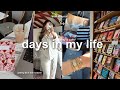 VLOG!☕️ cozy & productive days, getting back into reading, sick days, & shopping haul!