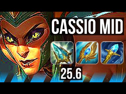 CASSIOPEIA vs RYZE (MID) | 6 solo kills, 13/2/7, Legendary | EUW Master | 25.6