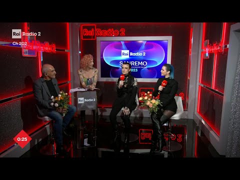 Intervista a Rosa Chemical e Rose Villain - Radio2 a Sanremo 10/02/2023
