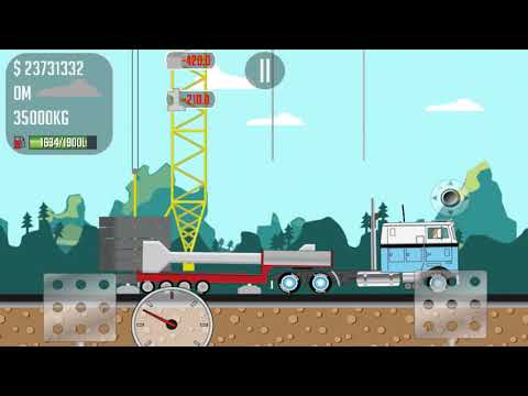 Game Trucker Joe carrying concrete parts for construction