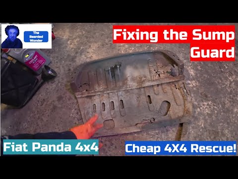 Fiat Panda 4x4 Sump Guard Replacement - Cheap 4x4 Rescue!  Fiat Panda 4x4 Ep16