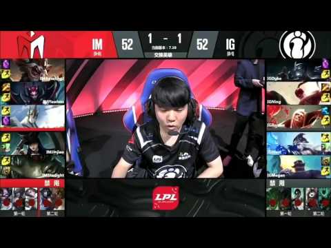 IM vs IG Highlights Game 3 LPL SUMMER 2017 I May vs Invictus Gaming W1D4