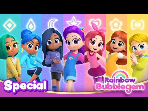 Rainbow Bubblegem TV Version Opening song | Call up a rainbow | Mermaid Cartoon | Rainbow Bubblegem🌈