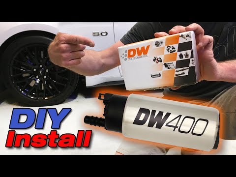How to install Deatschwerks DW400 Fuel Pump for Mustangs! | Horsepower United