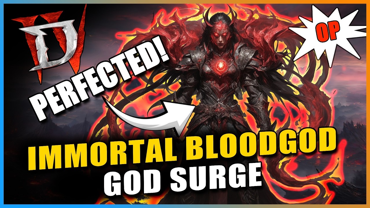 Diablo 4 - NEW BEST UNKILLABLE GOD SURGE! Perfected Blood Surge Build - Billions Of DPS!