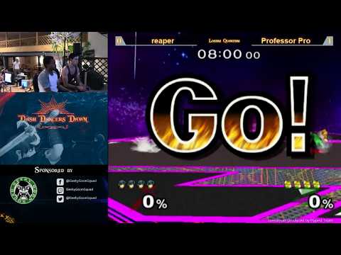 DDD - reaper (Marth) Vs. Professor Pro (Fox) - Losers Quarters - Melee