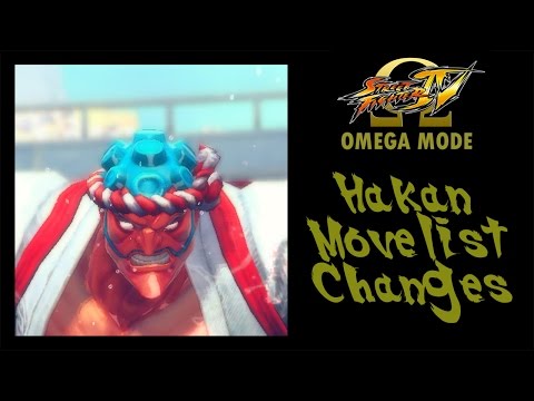 USFIV: Omega Mode - Hakan Move List Changes