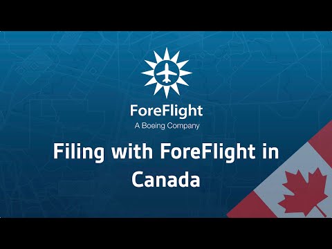 ForeFlight on Frequency: Flight Plan Filing in Canada