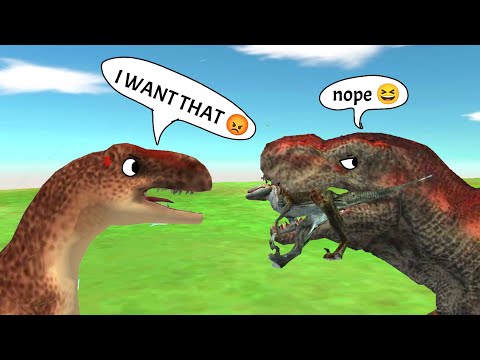 ARBS Dinosaurs Eat FOOD! (HILARIOUS VOICES!!) | Animal Revolt Battle Simulator | Dinosaur | Funny